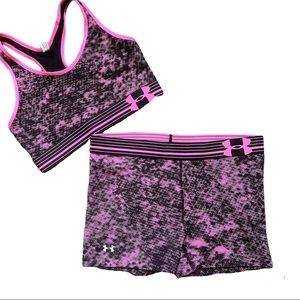 Under Armour Heat Gear bra and shorts